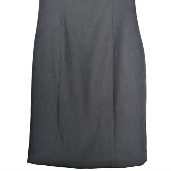 Ted Baker Wool Blend Black Sheath Dress 1 — Quiet Luxury, Heritage Tailoring - Picture 7 of 11